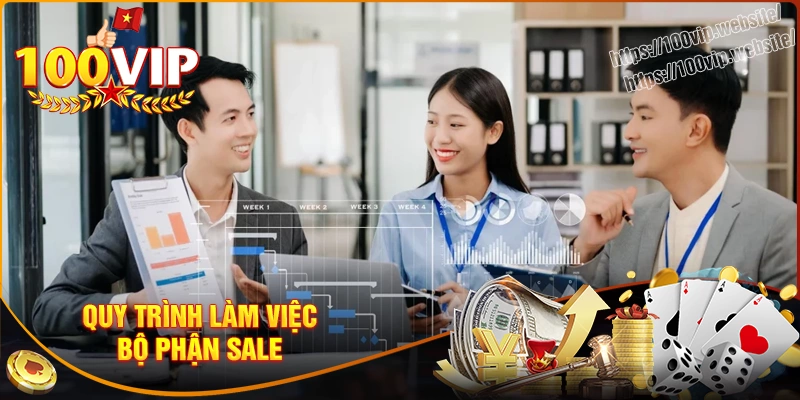 Quy trình làm việc chuyên nghiệp của bộ phận sale 100vip